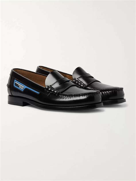 prada spazzolato loafers.